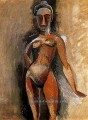 Frau nackt debout 1907 kubist Pablo Picasso